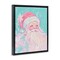 Stupell Industries Pastel Jolly Santa Claus Floating Frame Design by Arlington Prints